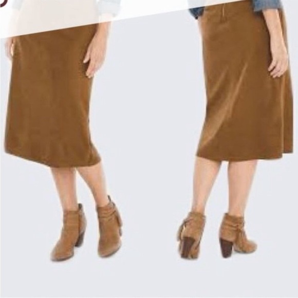 Chico's Dresses & Skirts - Chico's SUEDE SKIRT - Color: GINGERSNAPS